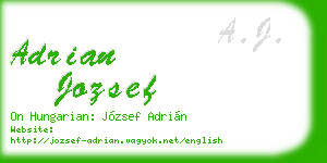 adrian jozsef business card